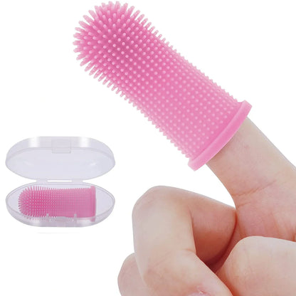🦷 Silicone Finger Toothbrush – Gentle Dental Tool for Pets