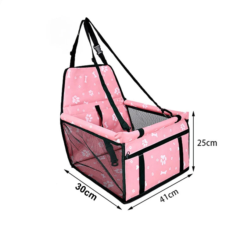 🚗 Foldable Pet Car Seat – Safe & Cosy Booster