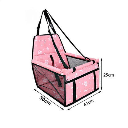🚗 Foldable Pet Car Seat – Safe & Cosy Booster