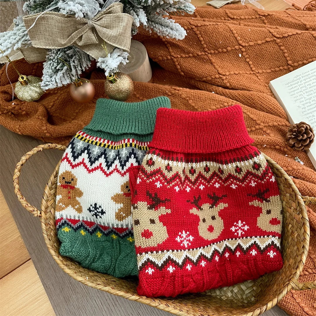 🦌 Elk Christmas Sweater – Festive Knit for Small Pets