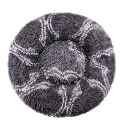 🛏️ Plush Round Pet Bed – Ultra Soft & Winter-Warm
