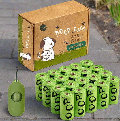 🌸 EPI Biodegradable Dog Poop Bags – Lavender Scent & Dispenser