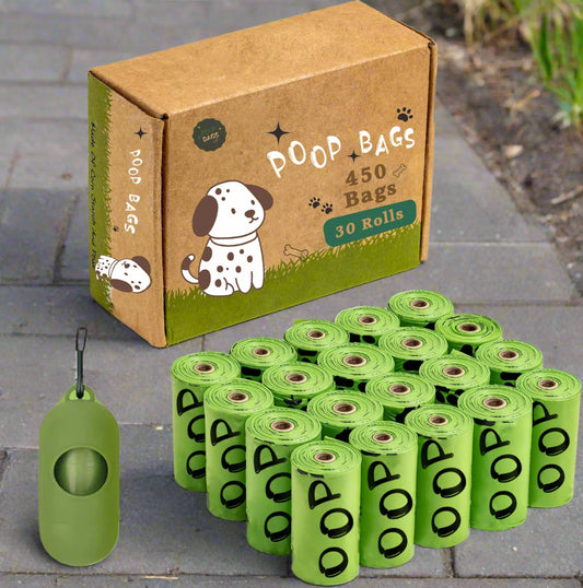 🌸 EPI Biodegradable Dog Poop Bags – Lavender Scent & Dispenser