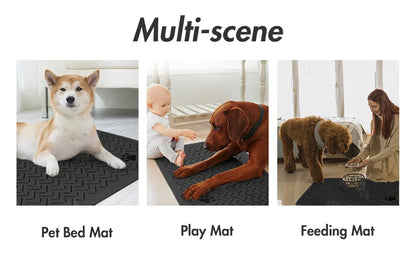 🐾 Waterproof Feeding Mat – Absorbent Placemat for Pet Bowls