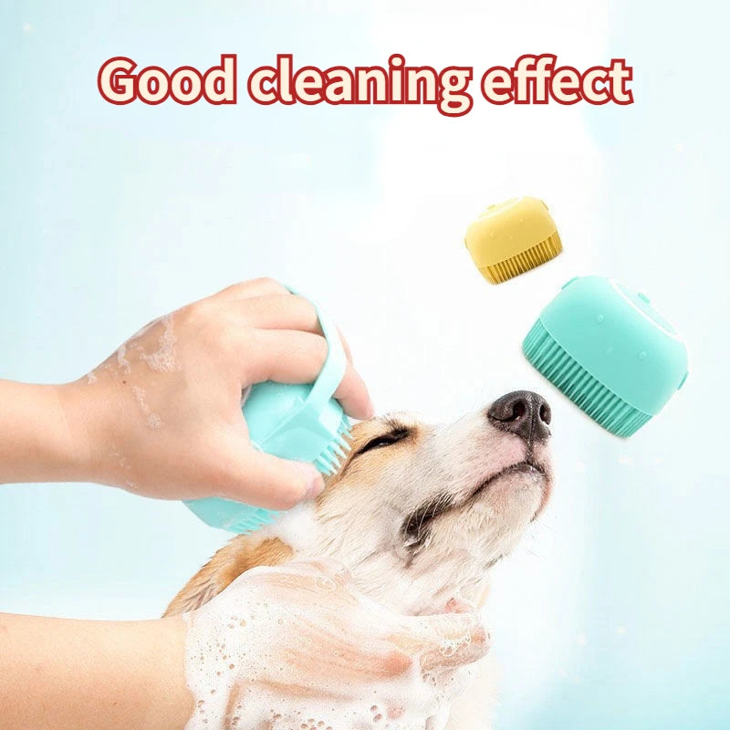 🛁 Soft Silicone Pet Bath Sponge – Gentle Grooming