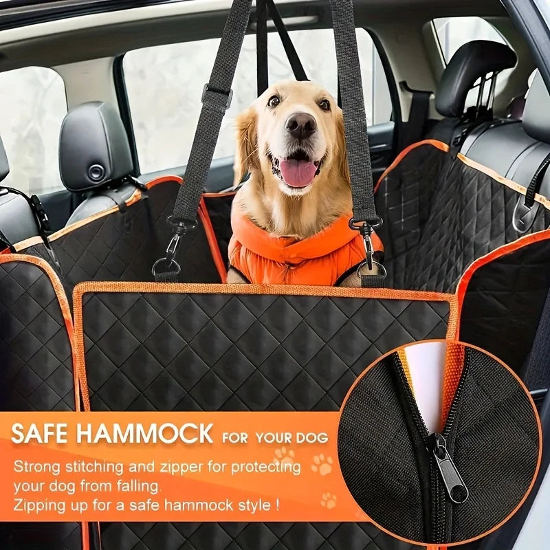 🚗 Waterproof Dog Car Seat Cover – Hammock Style Protector