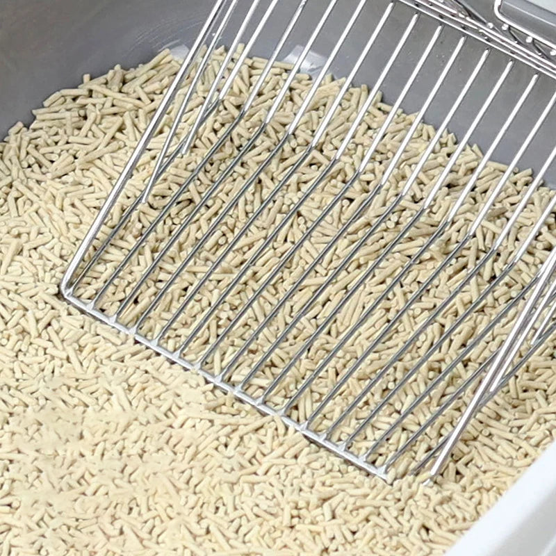 🧹 Stainless Steel Litter Scoop – Durable & Ergonomic