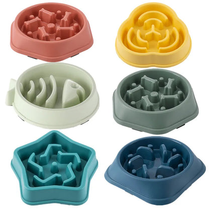 🐶 Anti-Gulp Slow Feeder Bowl – Healthy & Safe Mealtime