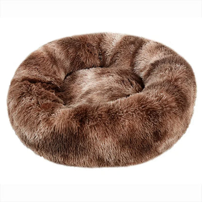 🛏️ Plush Round Pet Bed – Ultra Soft & Winter-Warm
