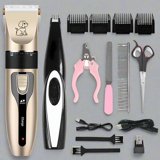 ✂️ Rechargeable Pet Clipper Grooming Kit – All-in-One Trimmer Set
