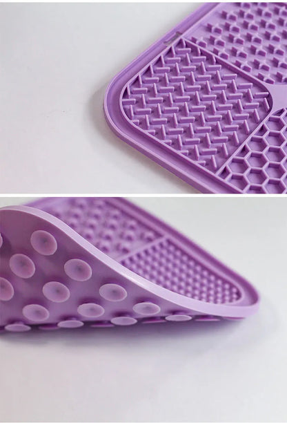 🐾 Silicone Lick & Slow-Feeding Mat with Suction Base