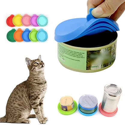 🥄 Reusable Pet Food Can Cover & Spoon – Portable Storage Set