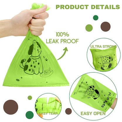 🌸 EPI Biodegradable Dog Poop Bags – Lavender Scent & Dispenser