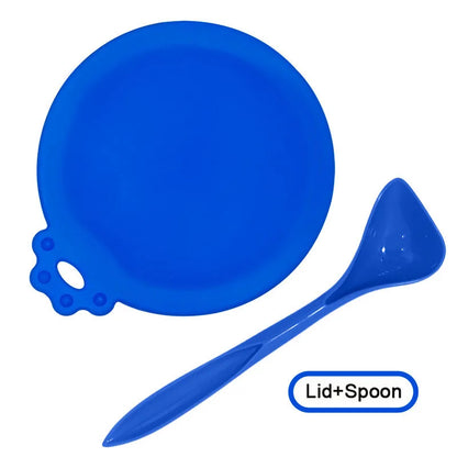 🥄 Reusable Pet Food Can Cover & Spoon – Portable Storage Set