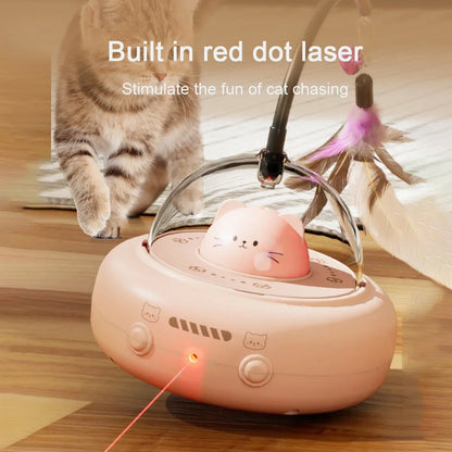 🛸 Smart Teaser UFO Cat Toy – Motion-Activated Fun