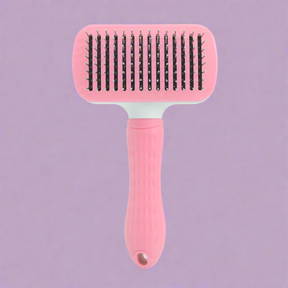 🐾 Grooming Shedding Brush – One-Push Stainless Steel Tool