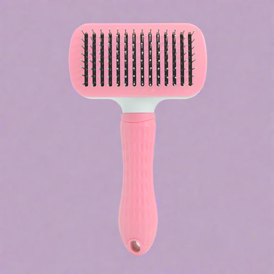 🐾 Grooming Shedding Brush – One-Push Stainless Steel Tool