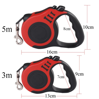 🐕 Retractable Nylon Dog Leash – 3 m & 5 m Options