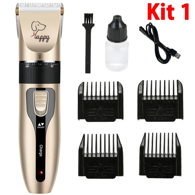 ✂️ Rechargeable Pet Clipper Grooming Kit – All-in-One Trimmer Set