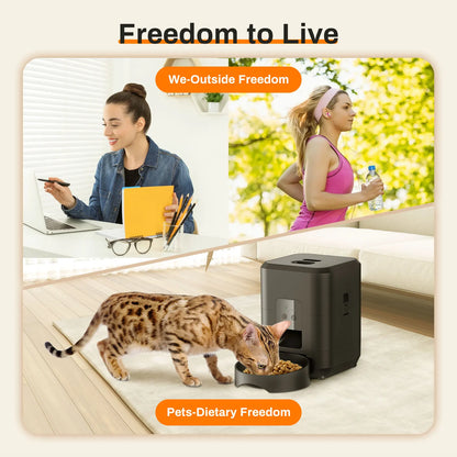 🕒 Smart Automatic Pet Feeder – Timed & Measured Feeding for Cats & Dogs
