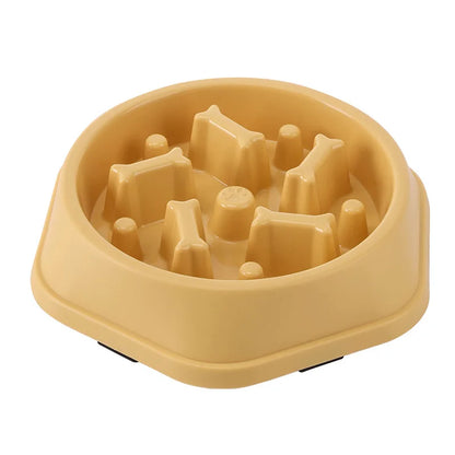 🐶 Anti-Gulp Slow Feeder Bowl – Healthy & Safe Mealtime