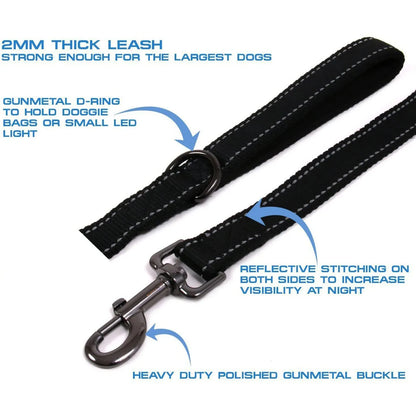🐕 Heavy-Duty Dual Handle Dog Leash – Training & Travel Lead