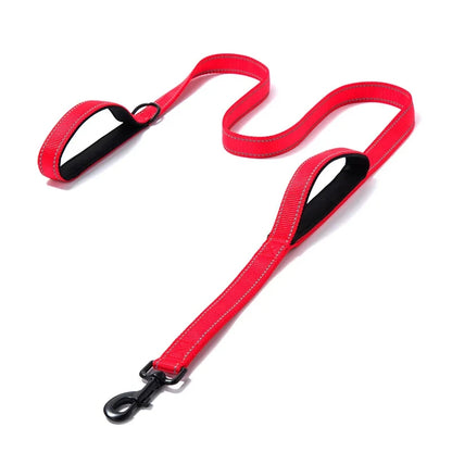 🐕 Heavy-Duty Dual Handle Dog Leash – Training & Travel Lead