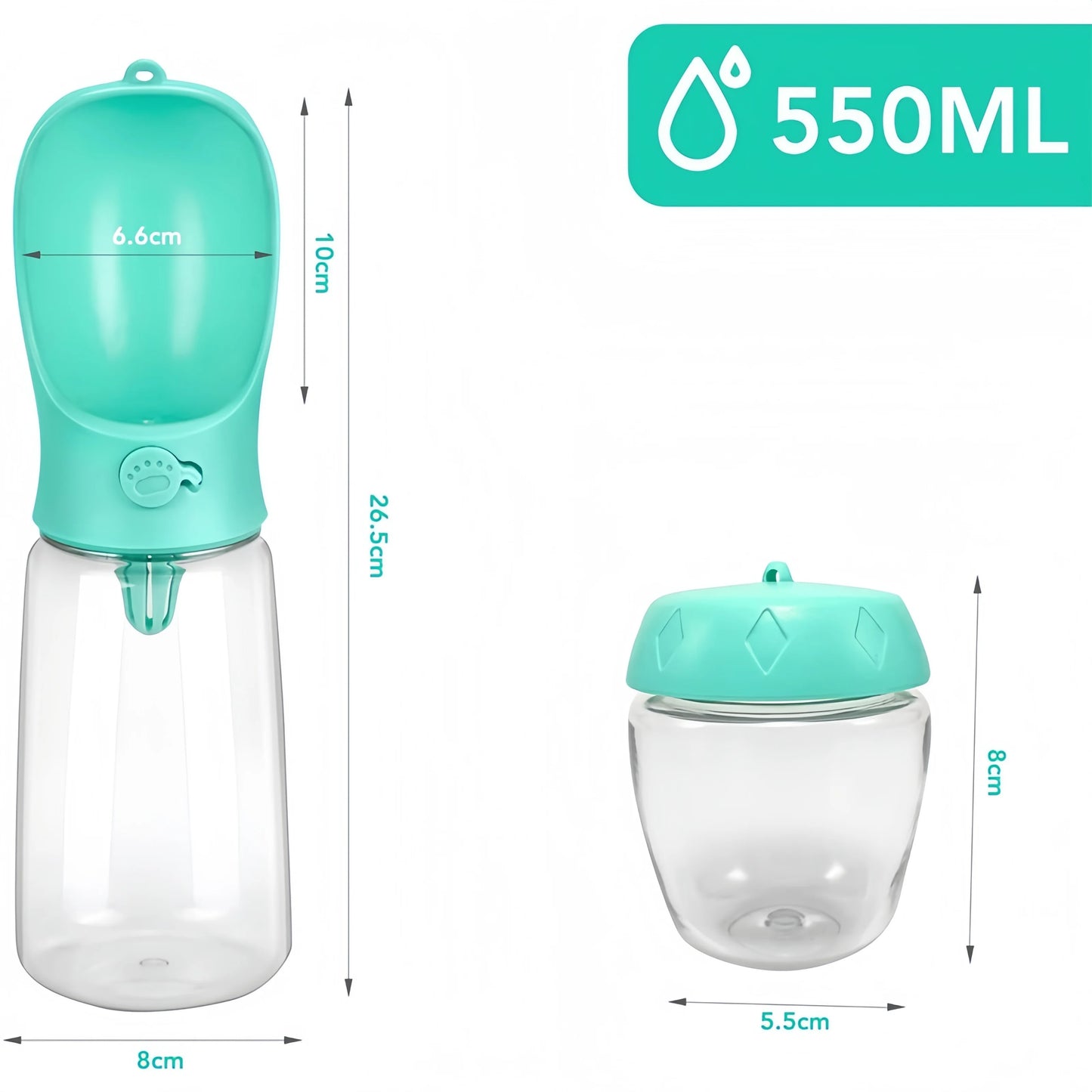 🚰 Travel Pet Water Bottle – Portable & Food-Grade
