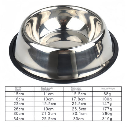 🥣 Stainless Steel Pet Bowl – Durable & Eco-Friendly
