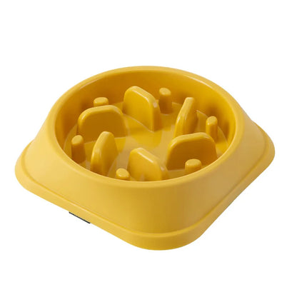 🐶 Anti-Gulp Slow Feeder Bowl – Healthy & Safe Mealtime
