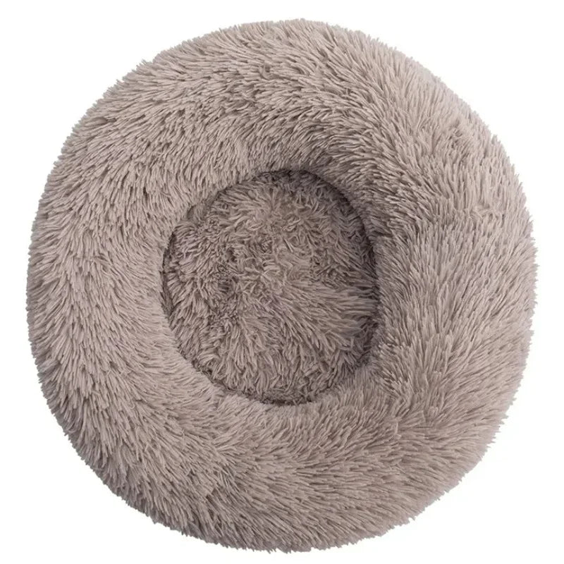 🛏️ Plush Round Pet Bed – Ultra Soft & Winter-Warm