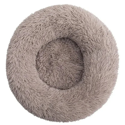 🛏️ Plush Round Pet Bed – Ultra Soft & Winter-Warm