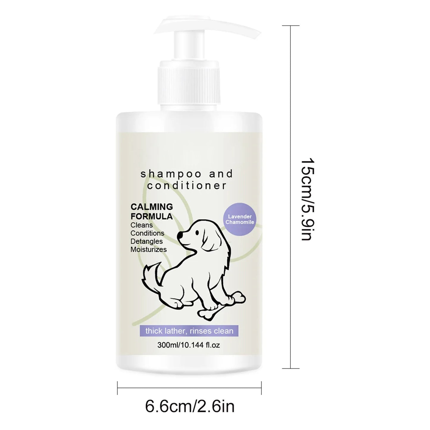 🐶 Calming Dog Shampoo – 4 in 1