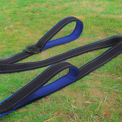 🐕 Heavy-Duty Dual Handle Dog Leash – Training & Travel Lead
