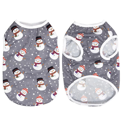 🎉 Christmas Party Vest – Festive Print for Small Pets