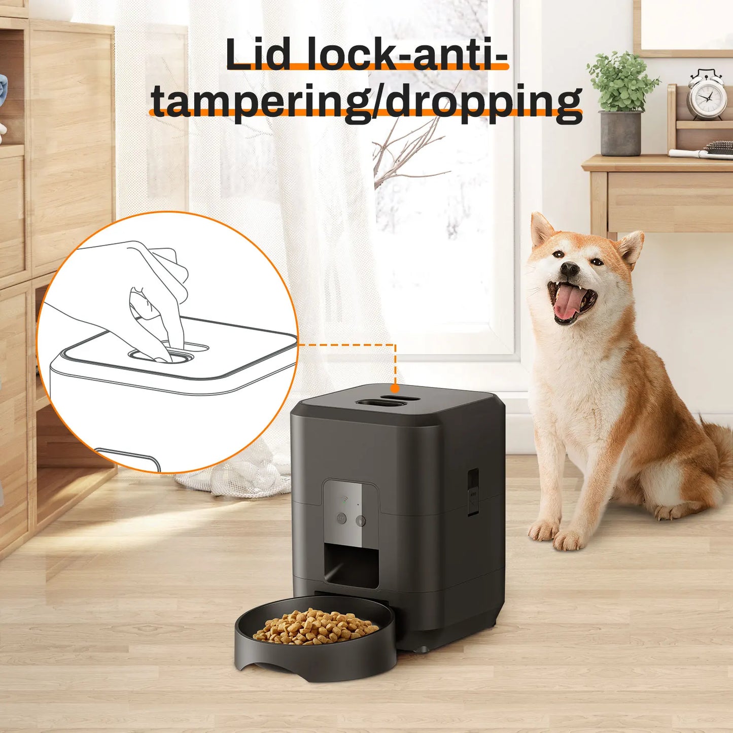 🕒 Smart Automatic Pet Feeder – Timed & Measured Feeding for Cats & Dogs