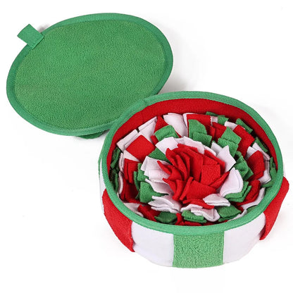 🧠 Christmas Snuffle Mat – Interactive Puzzle Feeder