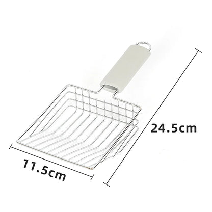 🧹 Stainless Steel Litter Scoop – Durable & Ergonomic